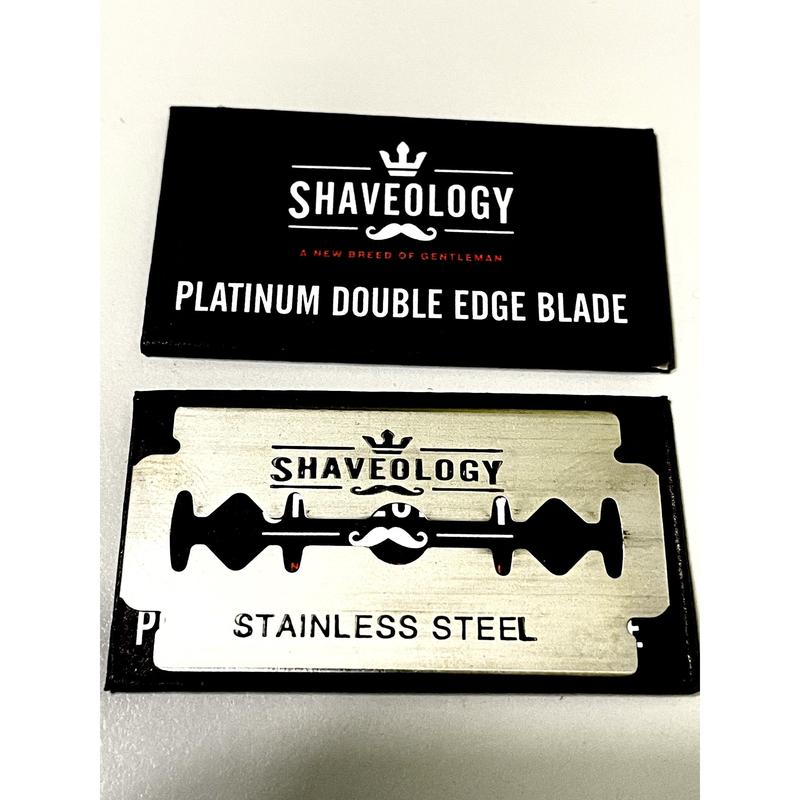 THE BACKUP BLADES - Platinum Double Edge Razors, Shaveology, Swedish Steel Safety Razor Blades Refill, 100x ct. Pack