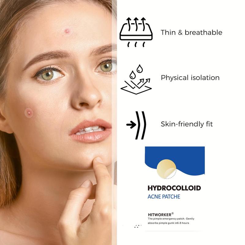 Hydrocolloid Acne Cover Patch, 1 Box Invisible Pimple Covering Patches, Skin Care Tools for Covering Blemish Zits Dots, Daily Skincare Products for Women and Men