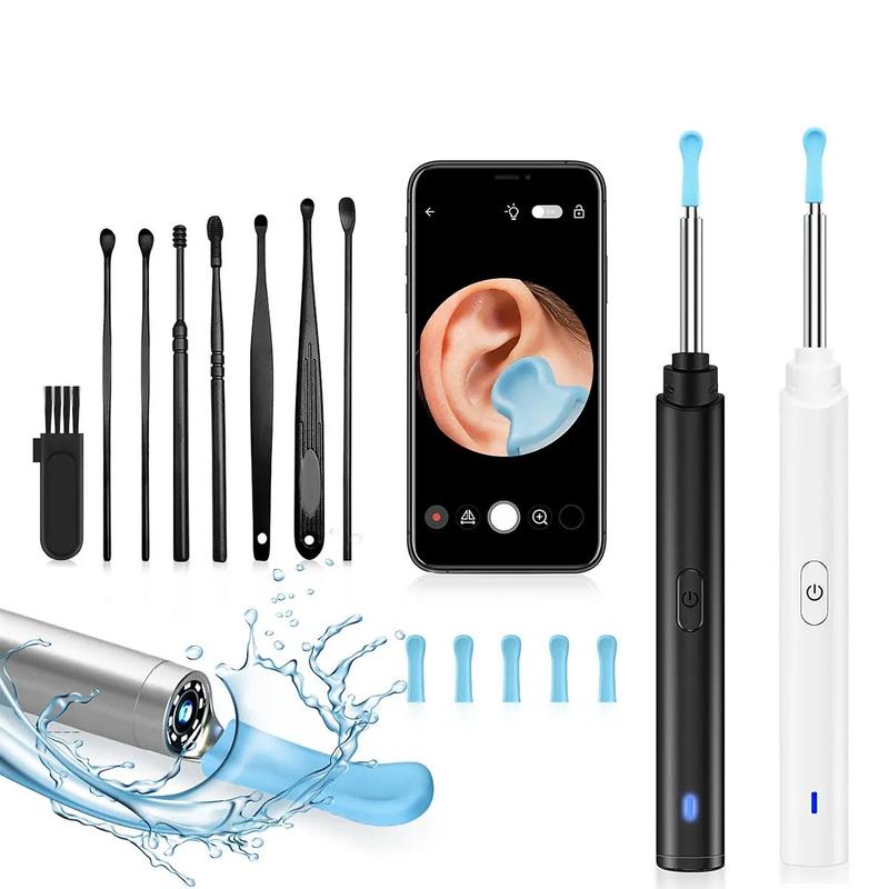 Ear Wax Removal Tool Camera, 1 Box Ear Cleaner with Light & Camera & Accessories, Earwax Removal Kit Compatible with Cell Phones & Tablets, Christmas Gift