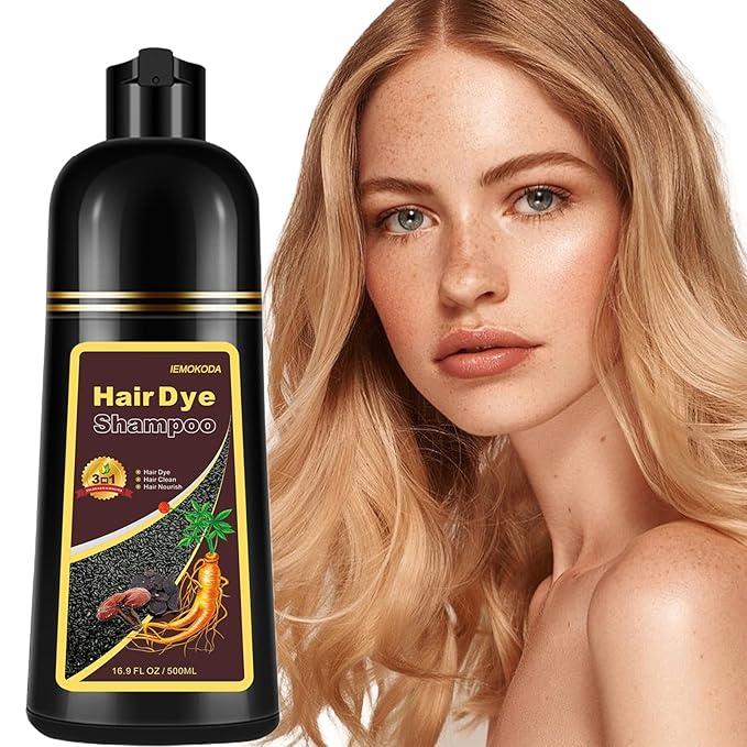 Hair Dye shampoo,  Brown Color Shampoo Hair Dye For Refresh Hair Instant Herbal Coloring Shampoo For Women&Men-Ammonia Free-Tintes Para El Cabello Profesional Haircare Blonde