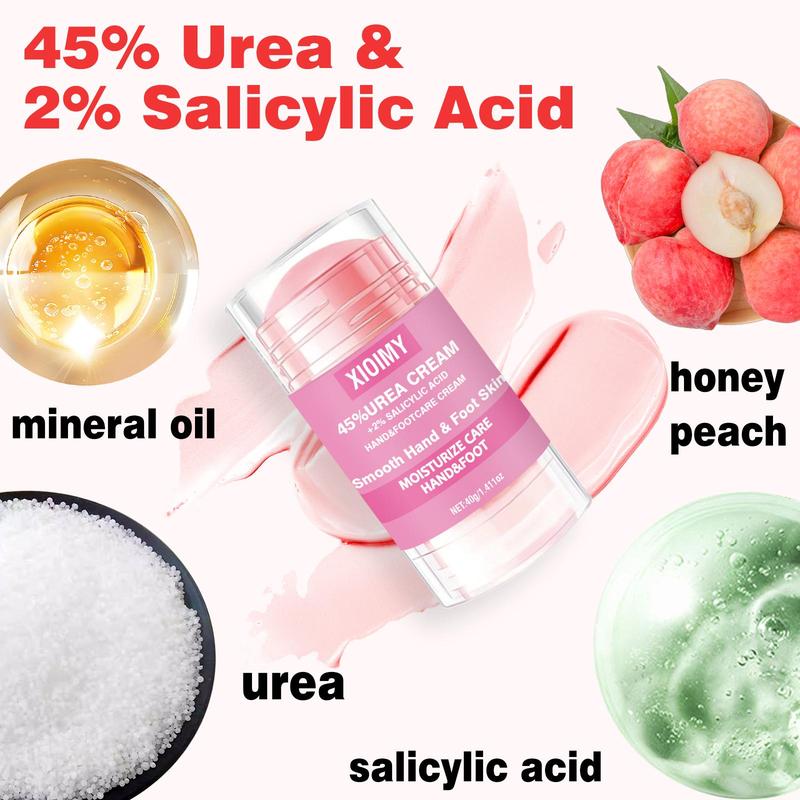 45% Urea + 2% Salicylic Acid Foot Cream, Moisturizing Foot Care Cream for Dry Cracked Skin, Hydrating Hand Care Product for Women & Men