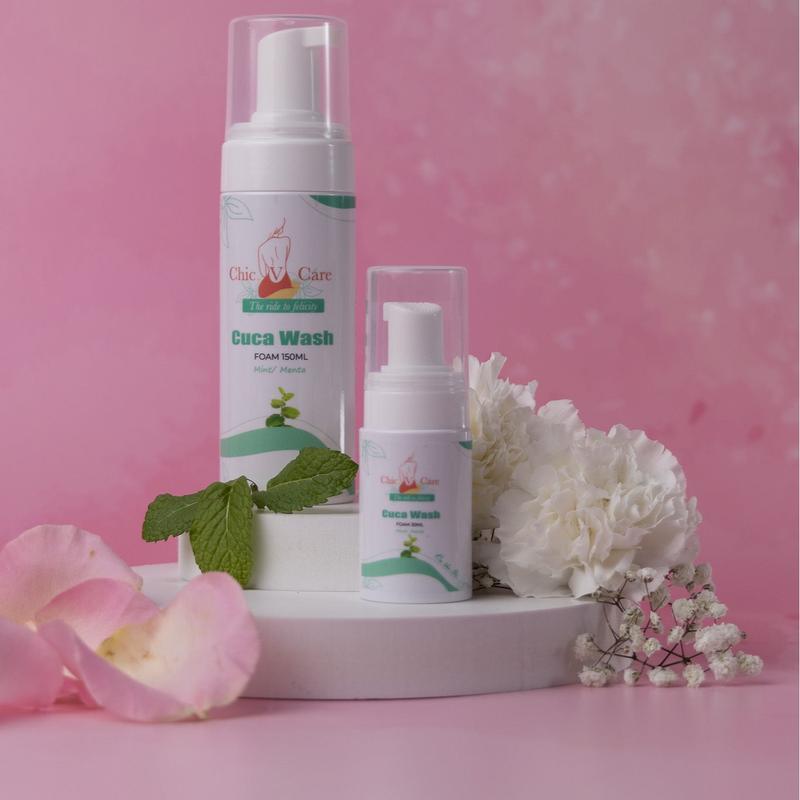 Chicvcare Cuca Wash on the Go Mint & Aloe - 30ML Bottles for Soothing Cleanse