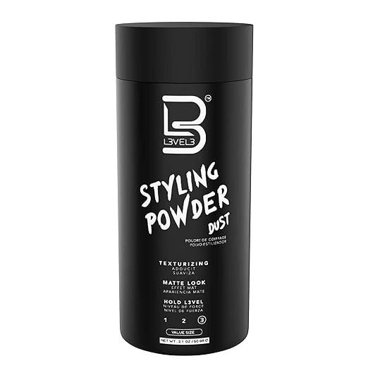 L3 Level 3 Styling Powder - Natural Look Mens Powder - Easy to Apply with No Oil or Greasy Residue Haircare Daily Pack Comfort