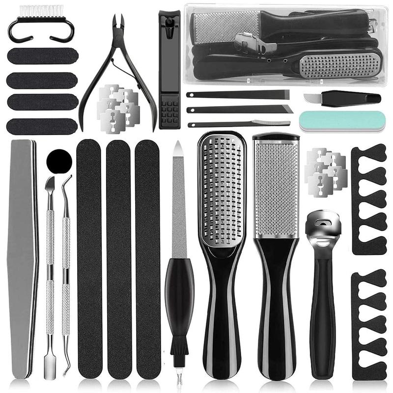 36 in 1 Pedicure Set, Professional Pedicure Tools Foot File Foot Dead Skin Remover for Home and Salon Care Lightweight Manicure