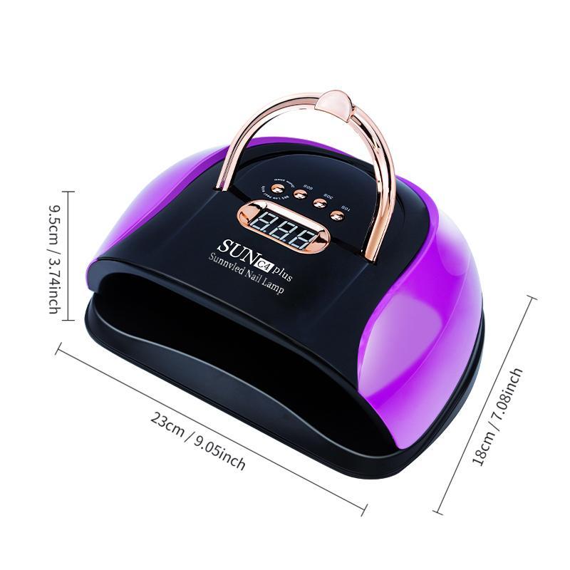 UV LED Nail Lamp, Professional Nail Dryer Lamp with 4 Timmer Setting Sensors, Nail Art Curing Lamp for Home & Salon Use