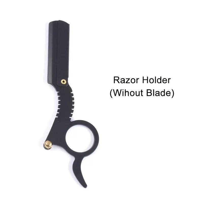 1 Count Straight Edge Razor, Manual Depilation Razor, Haircut Beard Eyebrow Shaving Tool, Barber Razor, Men's Care