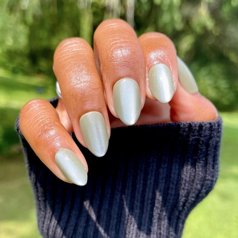 Sage Velvet - Press-On nails | Medium | Almond