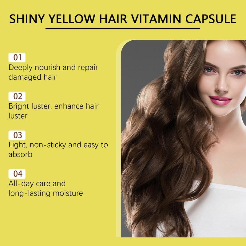 Hair Vitamin Capsule, Nourishing & Smoothing Hair Care Oil, Hair Care & Styling Product for Dry & Damaged Hair, Moisturizing Hair Care Product for Women & Men