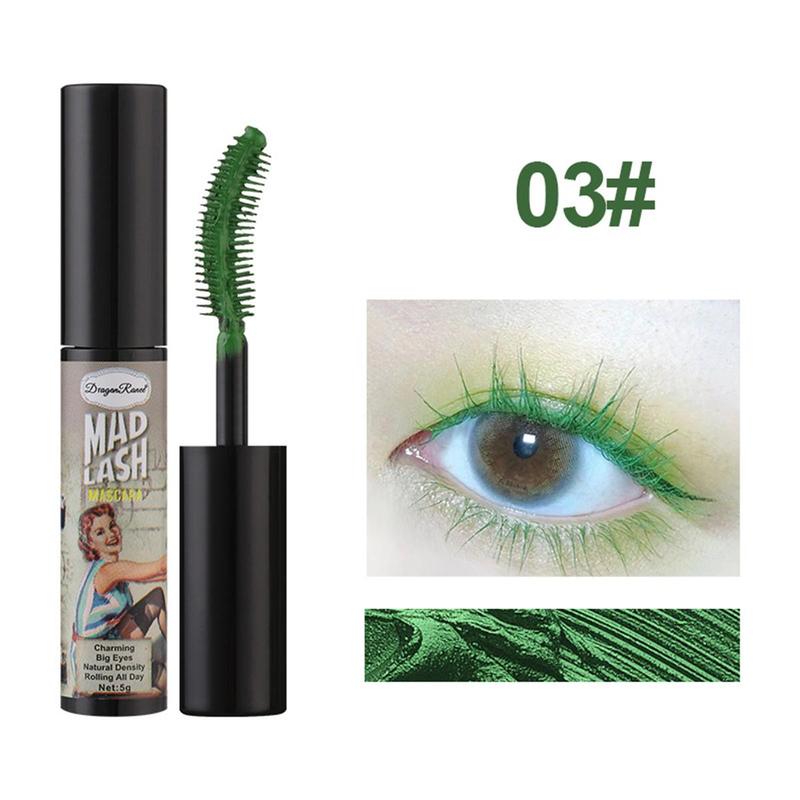 Colored Waterproof Long-lasting Mascara, 1 Count Eye Lashes Lengthening Styling Mascara Stick, Christmas Gift