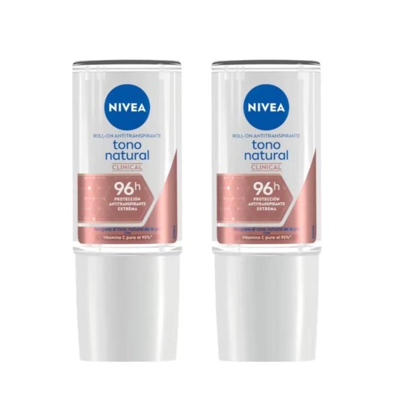 Nivea Clinical Deodorant Tono Natural - 96 Hour Protection with Vitamin C for Brightening and Moisturizing Underarms