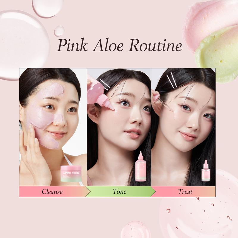 [APRILSKIN Official Shop] Pink Aloe Mucin Serum (30ml) | Soothing, Glowy Serum | Jejudo Pink Aloe | Korean Skincare | Glass Glow Hydrate Moisturizer