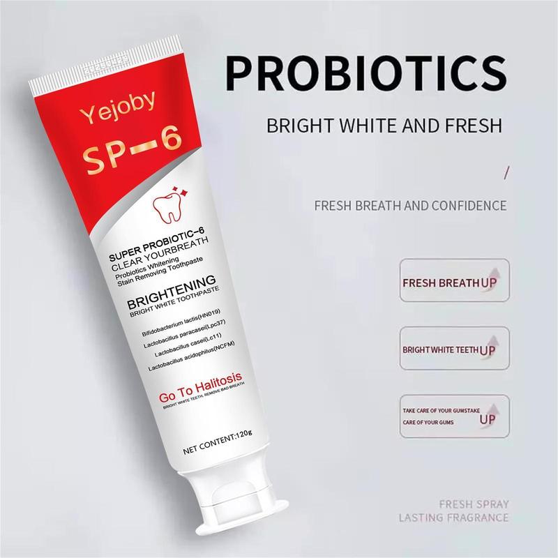 [+5$Get 2Pcs] Sp-6 Brighten Toothpaste,Probiotics Bright Toothpaste,Sp 6 Toothpaste,Brighten Toothpaste Sp-6,Sp-6 Probiotics Brighten Toothpaste,Fresh Breath