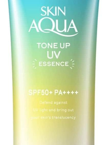 Skin Aqua Tone Up UV Essence Limited Mint Green 80g Facial Lightweight Skincare Sunscreen