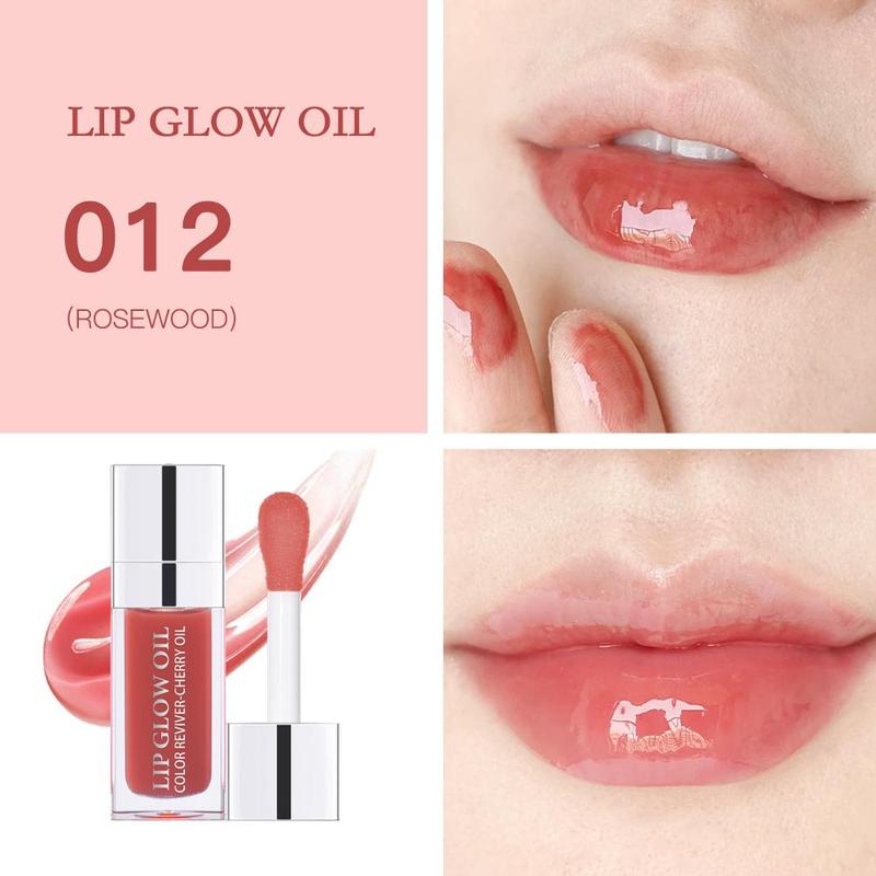 Moisturizing Lip Oil, 3 Counts set Hydrating Lip Gloss, Glossy Lip Glaze Stick, Plumping Lip Oil for Girls & Women