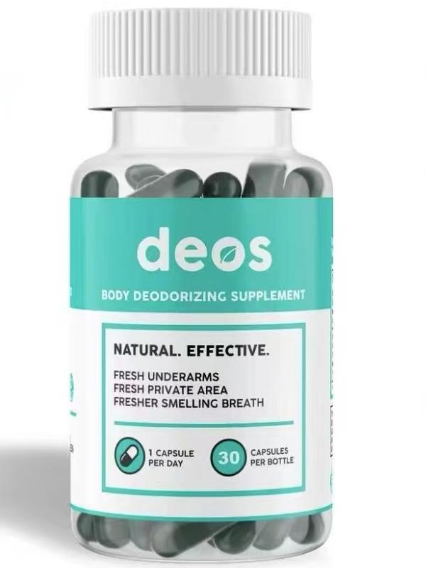 DEOS Internal Deodorant Supplement-  Natural Odor Control Chlorophyll vitamin for Head- to-Toe Freshness