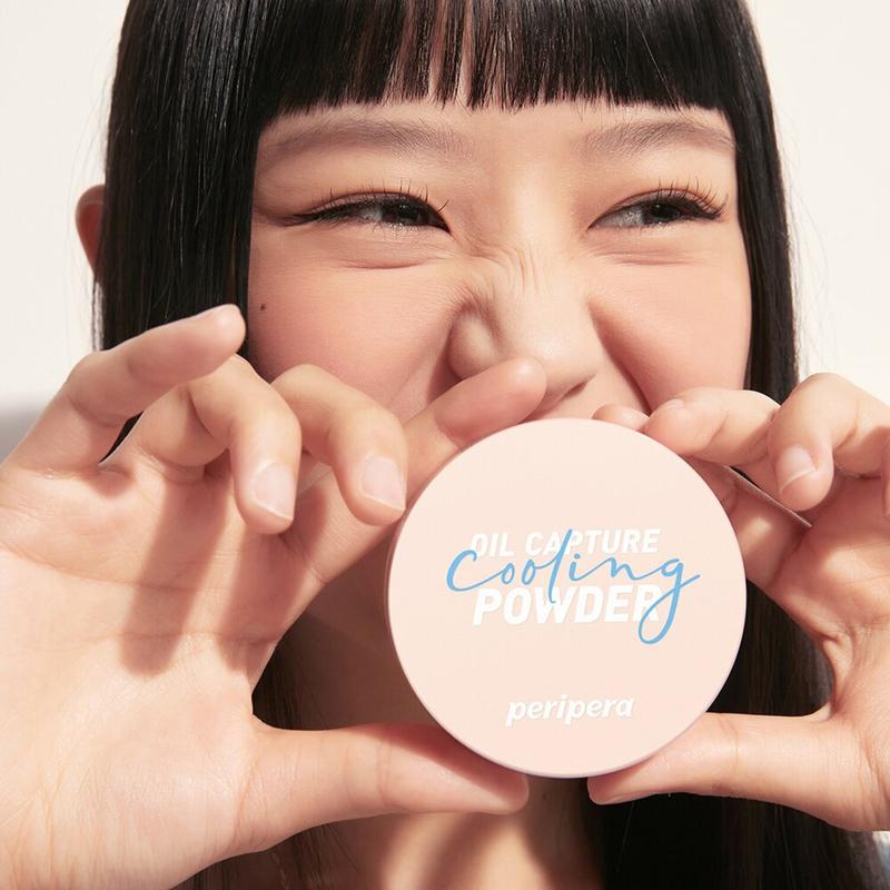 [Peripera] Oil Capture Cooling Powder, Mattifying Face Powder, Oil Control Powder, Lightweight Cooling Powder, Shine-Free Finish, Makeup Setting Powder, Korean Beauty, Long-Lasting Oil Absorbing Powder