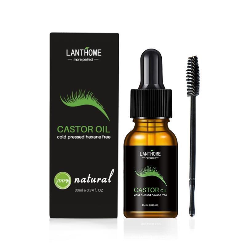 1 PC Moisturizing Natural Castor Oil,Eyelash Serum, , Mother's Day Gift,  Professional Cold Pressed Eye Lash Extensions Product for Women & Girls Skin Care Comfort