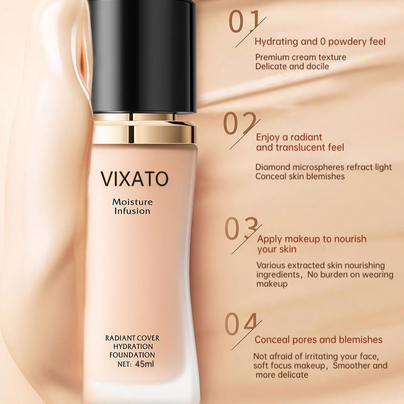 Vixato Flawless – Medium  & Oil Control for All Skin Types Coverage Moisture Moisturize Moisturizer Concealer Foundation