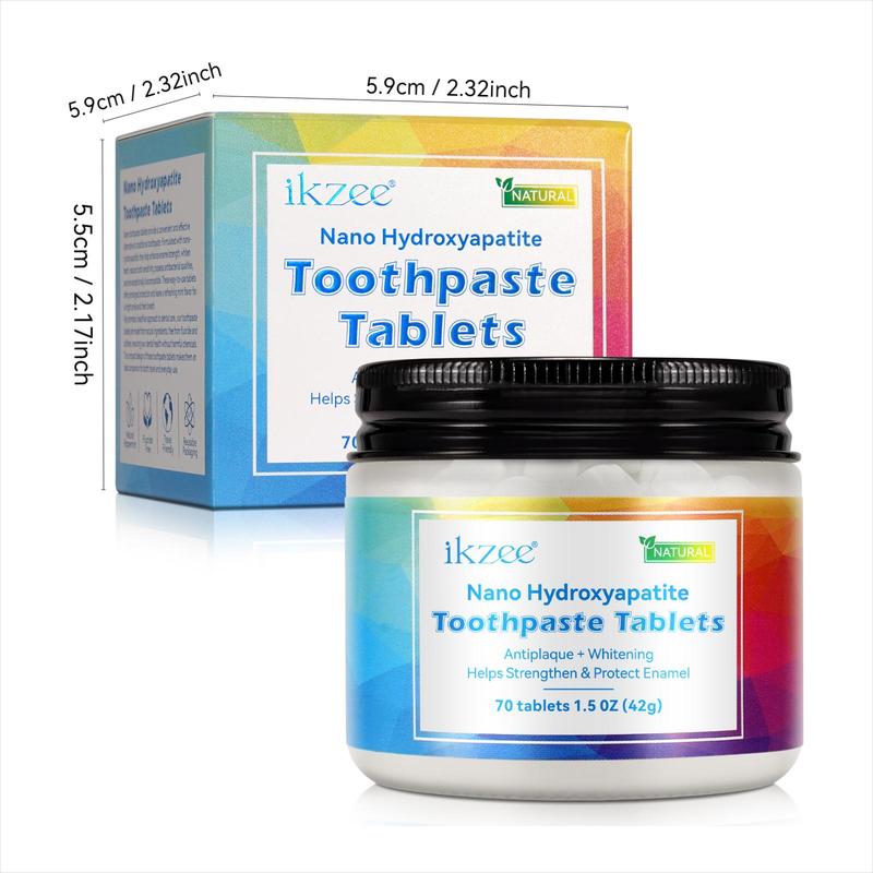 Nano Hydroxyapatite Toothpaste Tablets, Convenient and Effective Alternative To Traditional Toothpaste, Fresh Breath Toothpaste