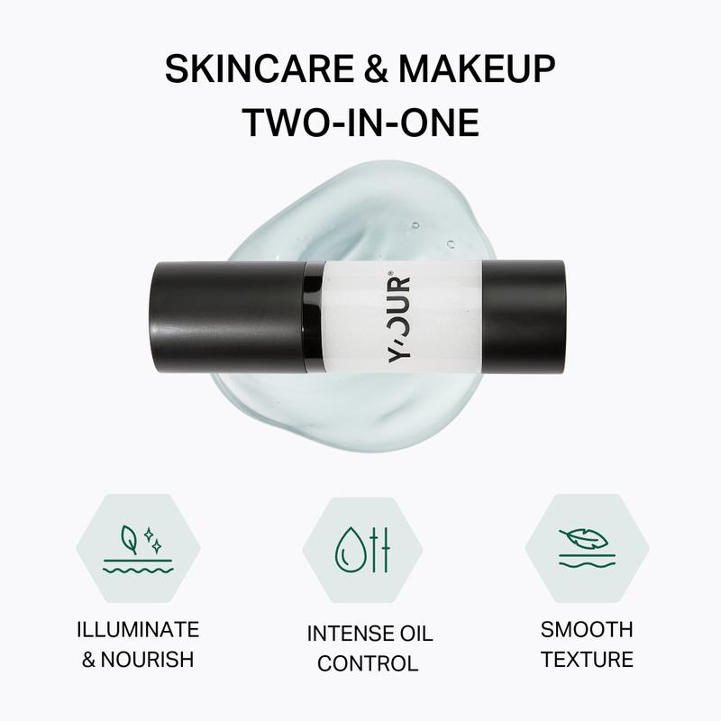 Pore-Minimizing Makeup Primer by Y'OUR, Mattifying & Long-lasting | Hydrating Non-Comedogenic, Fragrance-free & Dye-Free Lightweight Flawless Cosmetic