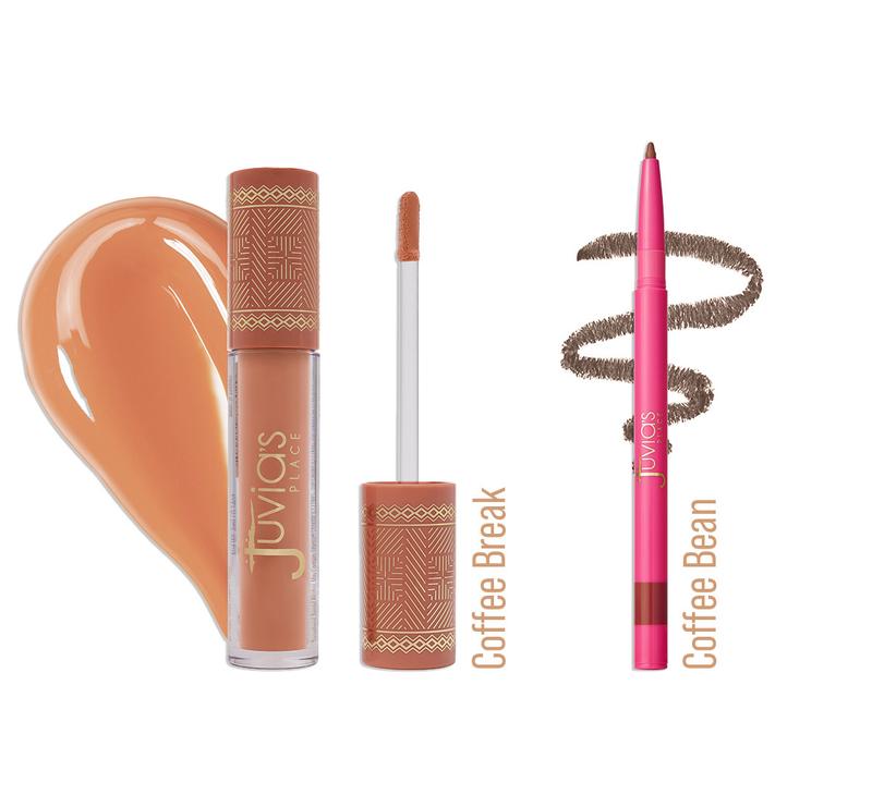 Brewed To Perfection Lip Gloss Bundle - Coffee Shop Lip Gloss + Lip Liner