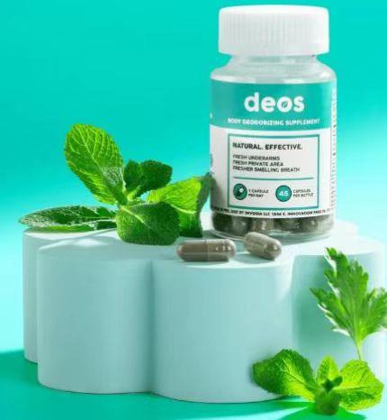 DEOS Internal Deodorant Supplement-  Natural Odor Control Chlorophyll vitamin for Head- to-Toe Freshness