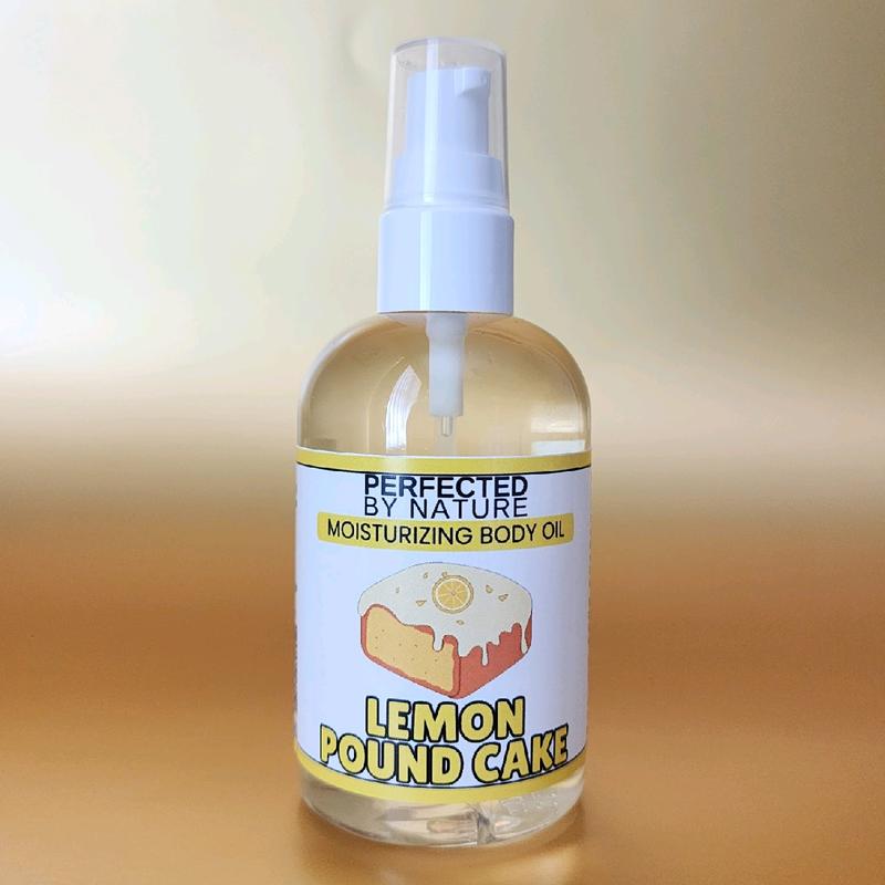 Body Oil Lemon Pound Cake - Nourishing Moisturizer for Ultimate Comfort and Body Care