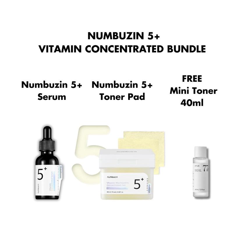 [NUMBUZIN] NO.5 VITAMIN CONCENTRATED BUNDLE (SERUM + TONER PAD)