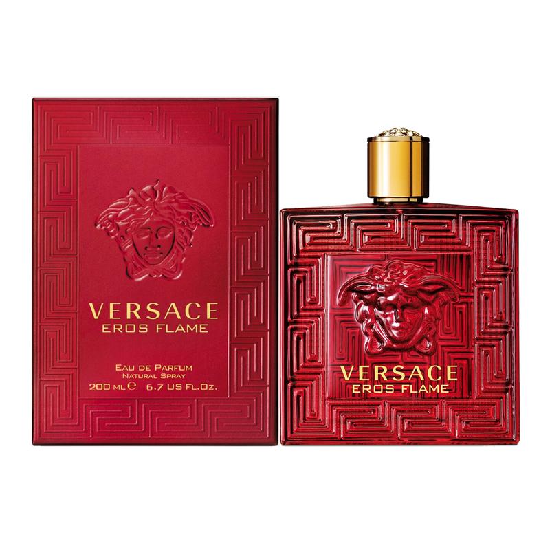 Versace Eros Flame Eau de Parfum for Men 6.7 Oz   200 ml - Full Size Warm & Spicy Cool Spice Fragrance