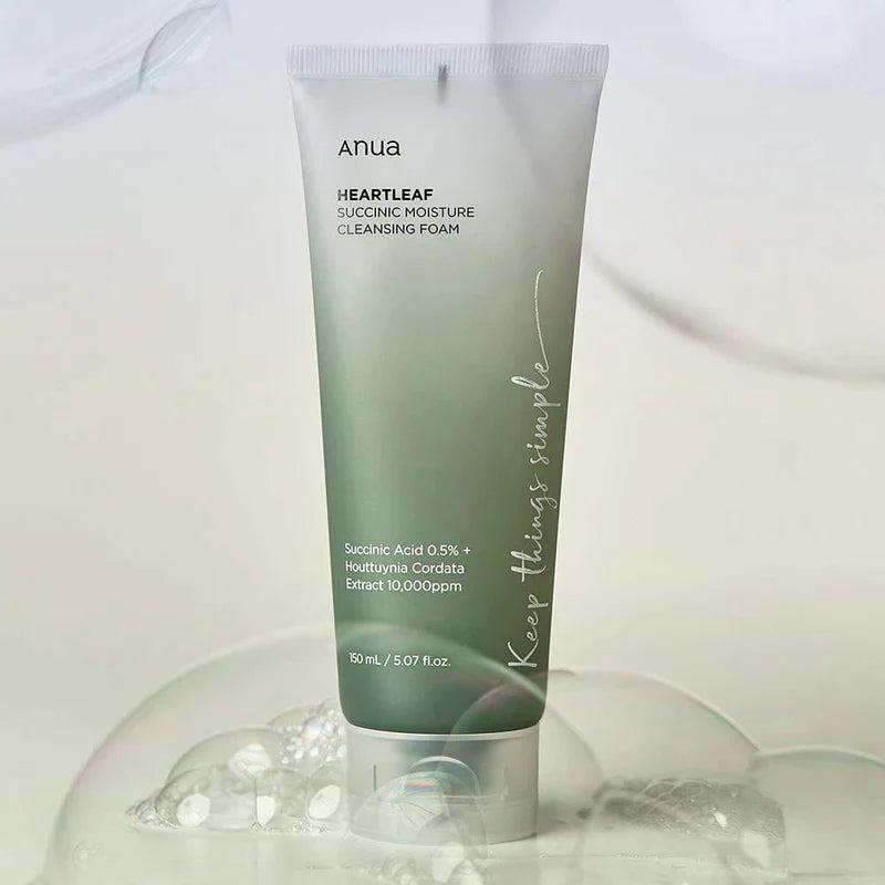 Anua Heartleaf Succinic Moisture Cleansing Foam 150ml