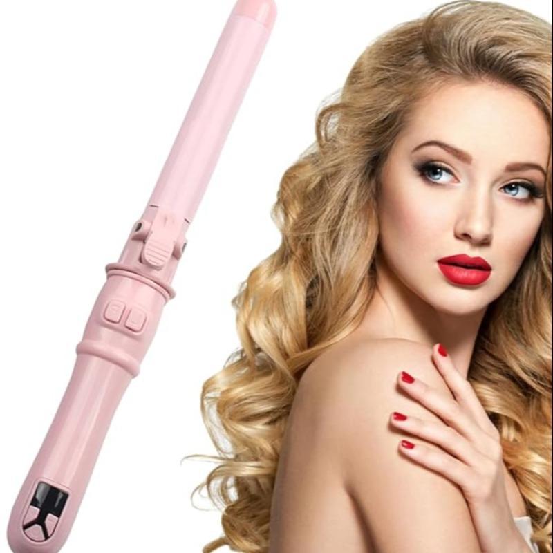 Automatic Curling Iron, Electric Heated Hair Curler, Portable Curly Hair Wand with Adjustable Heat Settings, Suitable for Home, Salon, Barbershop