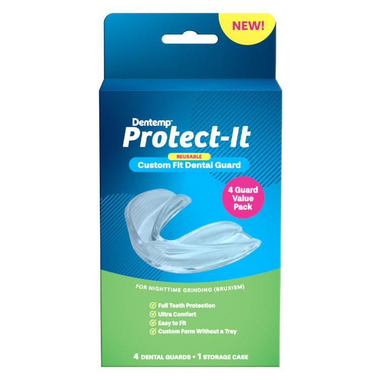 Dentemp Protect-It Custom Fit Grinding Mouth Guard for Grinding Teeth at Night (Pack of 4) Mouth guard