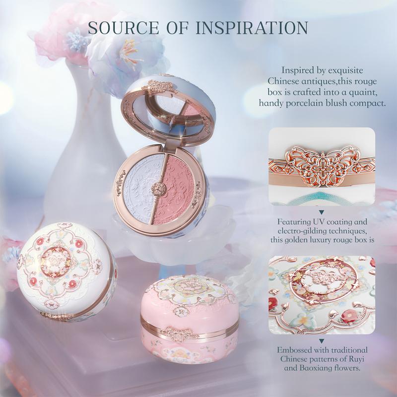 Flower Knows Butterfly Cloud Collar Collection Rouge Box Highlighting & Blush Duo Powder