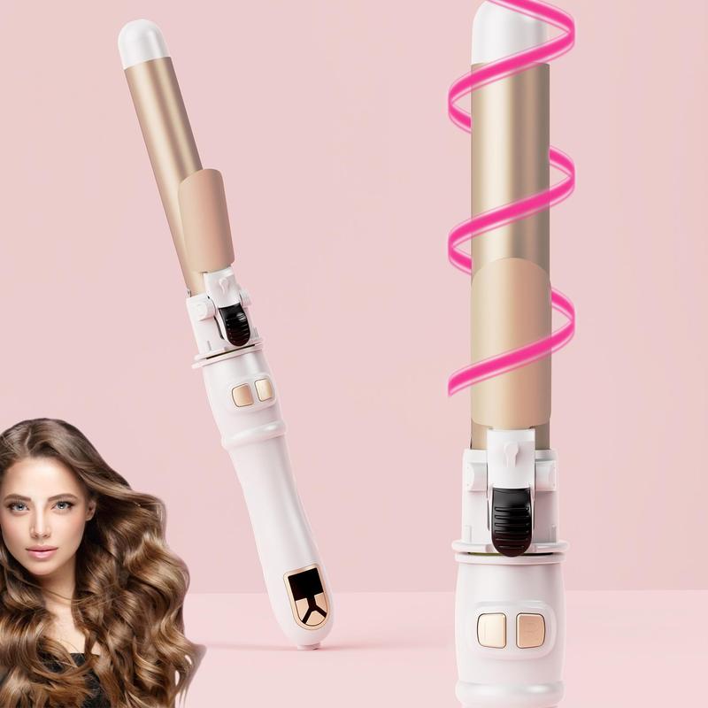 Automatic Rotating Curling Iron, Quick Heating Hair Curler with Hair Clip Design, Professional Hair Styling Tool for Women