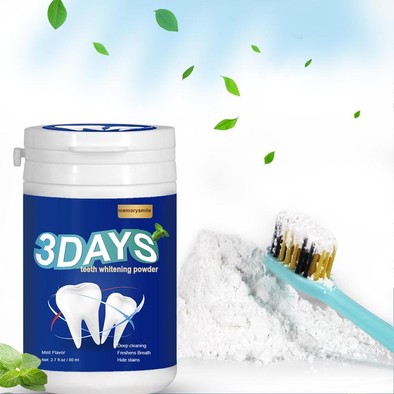 3 Days Tooth Brightening Powder, 1 Count Teeth Polishing Powder For Tooth Stains, Freshening Breath, Changing Tooth Color, Oral Care Product For Men & Women