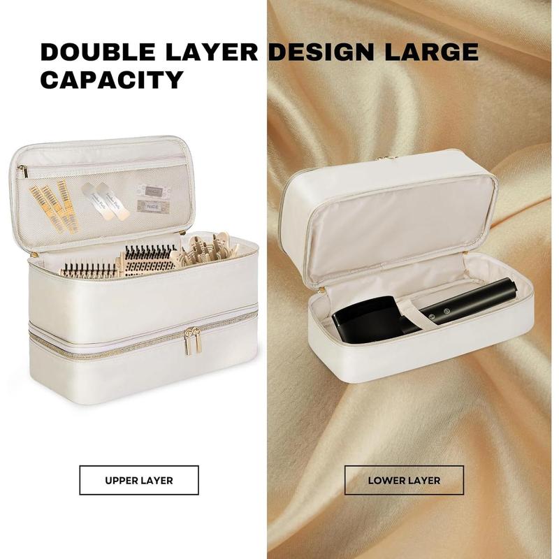 Portable case for supersonic hair dryer double layer travel storage box also suitable for hair dryer brush hair accessories tools