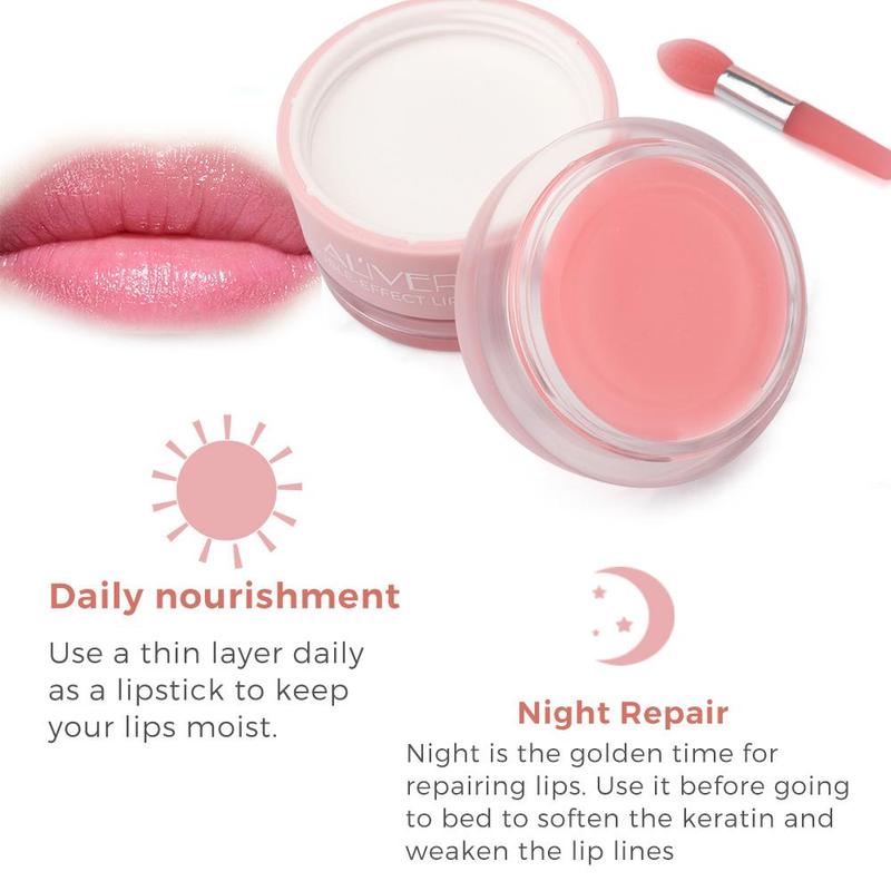 Strawberry Lip Mask, Moisturizing Lip Mask, Hydrating Lip Balm, Lip Care Product for Women & Girls, Natural Lip Color, Daily Lip Care Product