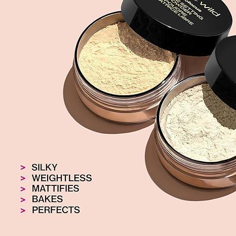 wet n wild Photo Focus Loose Baking Setting Powder, Highlighter Makeup, Suitable for All Skin Tones, Banana