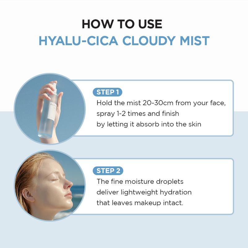 [SKIN1004 Official Shop] Hyalu-CICA Cloudy Mist 4.05 fl.oz, 120ml, Hyalu Cica Formula with Green Tea Water, Hydrating and Calming Multi-Care Solutions Lightweight Moisture skin  1004