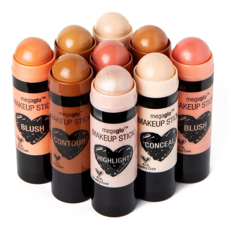 MegaGlo Makeup Stick, Buildable Color, Versatle Use, Cruelty-Free & Vegan - Where's Walnut?