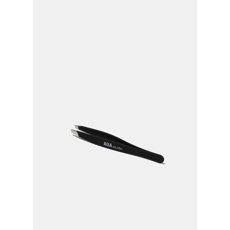 AOA Precision Slant Tweezer - Black