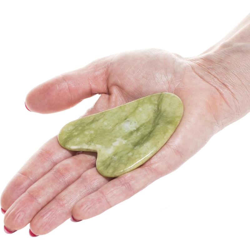 Guasha Scraping Massage Tool – Jade Gua Sha Board - Traditional Scraper Tool for Anti-Aging - Natural Stone Aventurine Guasha - for Silky Smooth and Beautiful