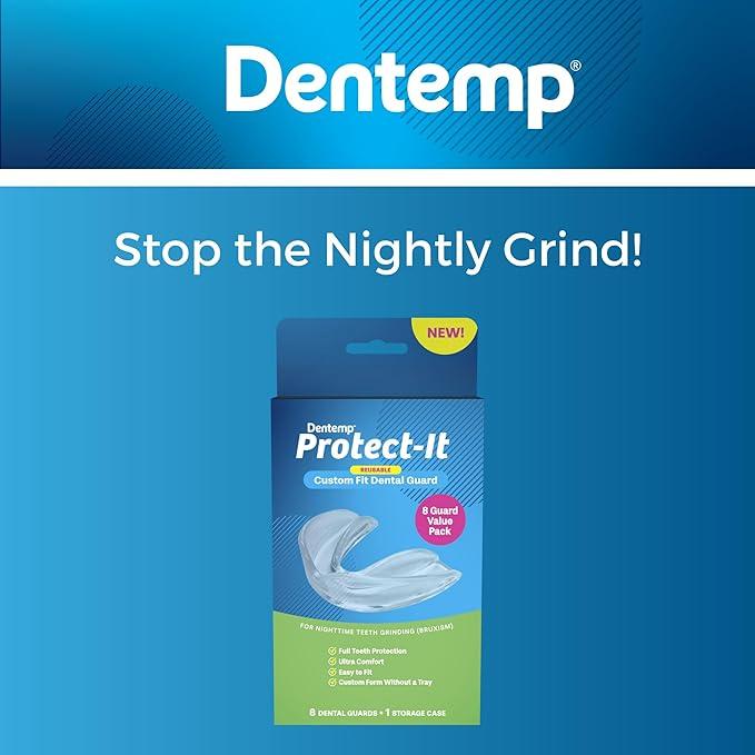 Dentemp Protect-It Custom Fit Grinding Mouth Guard for Grinding Teeth at Night (Pack of 4) Mouth guard