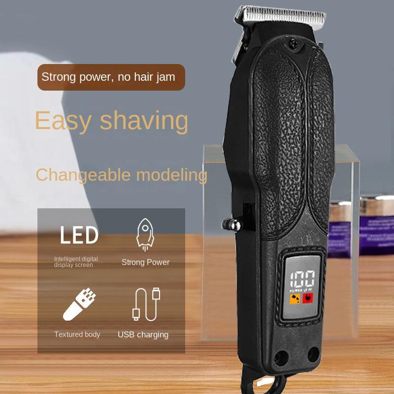 Cordless Hair Clipper Shaver, 1 Set Hair Trimmer with Limited Comb & Charging Cable & Cleaning Brush & Apron & Comb, Halloween Hair Styling Tools