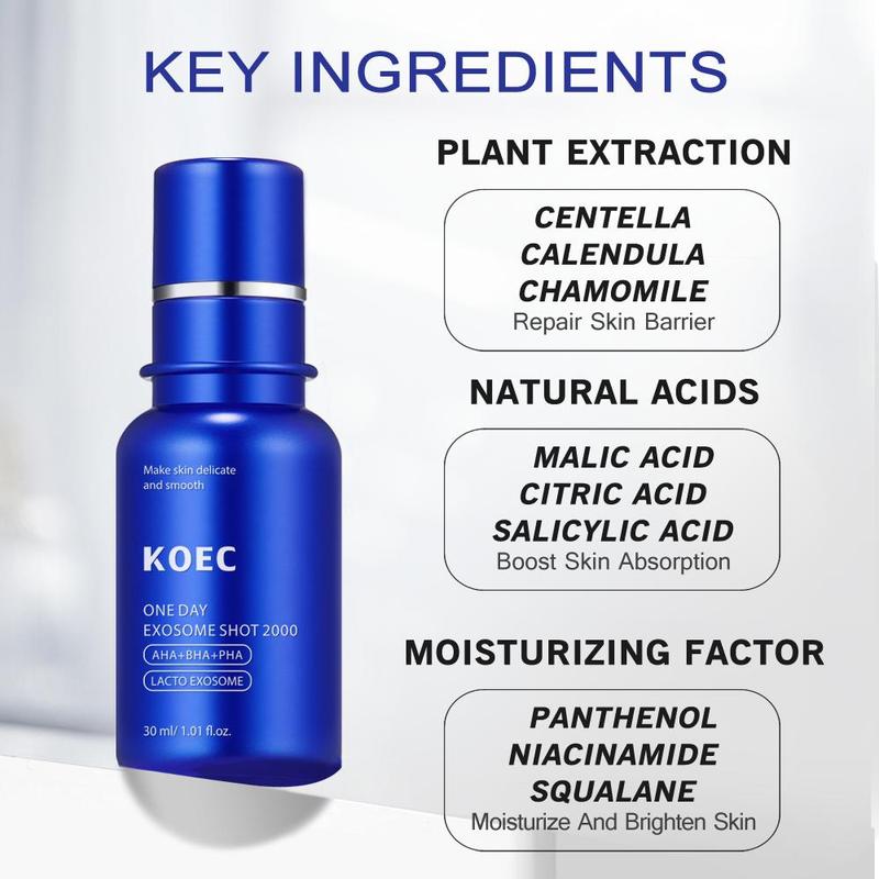 KOEC[Seven-day free trial,full refund if not satisfied]Korean family aesthetics 2-in-1 I experience glass gloss effect zero exosome needle essence+collagen niacinamide jelly cream combination facial skin care,girls,women,gifts,birthday gifts,holiday gifts