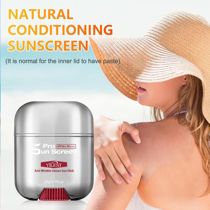 Sunscreen Stick, SPF50+ PA++++ Sunscreen, Moisturizing Sunscreen, Sun Care Product for Women & Men, Facial Skincare Sunscreen for Daily Use, Christmas Gift