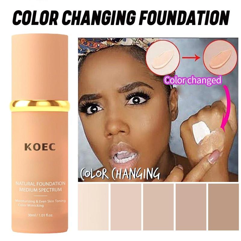 Christmas 4 In 1 Liquid Foundation, Oil-Free Soft Matte Long-lasting Concealer Moisturizing Base Suitable for Any Skin Type Hydrating Makeup Moisturizer