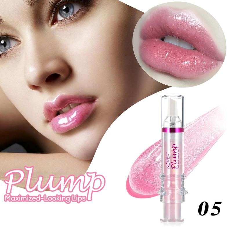 Long Lasting Lip Gloss Stick Set, 5 Counts set Moisturizing Lip Glaze, Glossy Lip Oil Glaze Stick, Plumping Lip Oil Stick for Girls & Women, Christmas Gift