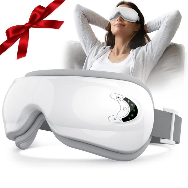 Rechargeable Electric Eye Massager, 1 Box Foldable Eye Massage Tool with 5 Modes, Eye Care Portable Massager for Women & Men, Christmas Gift