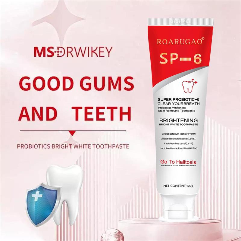 [+5$Get 2Pcs] SP-6 Probiotic Toothpaste：Enhanced Formula Balances The Oral Microbiome, Removes Stains, And Provides Long-lasting Fresh Breath.